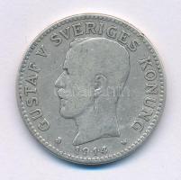 Svédország 1914W 2Kr Ag "V. Gusztáv" T:VF,F ph. Sweden 1914W 2 Kronor Ag "Gustaf V" C:VF,F edge error Krause KM#787