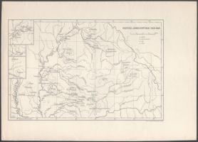 cca 1939 Magyar történelmi térképek, 4 db, M. Kir. Honvéd Térképészeti Intézet, lapméret: 25x35 cm