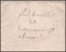 1755. feb. 17. Ungvár, (ma Uzshorod, Ukrajna) 
Nyugtatvány kölcsönfelvételről. Apugyi György szoros...