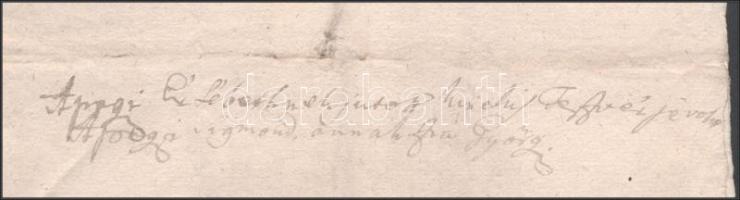 1755. feb. 17. Ungvár, (ma Uzshorod, Ukrajna) 
Nyugtatvány kölcsönfelvételről. Apugyi György szoros...