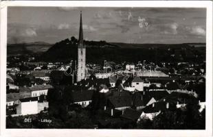 1940 Dés, Dej; látkép / general view. photo + "1940 Dés visszatért" So. Stpl. (EB)