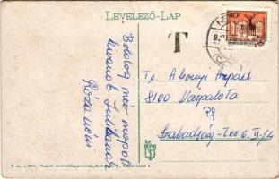 Békéscsaba, Piac tér, Fiume szálloda. Vasúti levelezőlapárusítás 2. sz. - 1916. (EB)