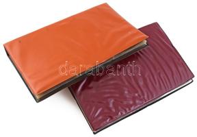 2 db üres képeslap-album, 31,5x19,5 cm méretben