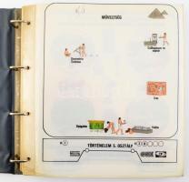 Történelem, 5-8. osztály, transzparens készlet. Történelmi szemléltető ábrák, gyűrűs mappában, 32x32...