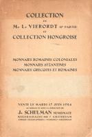 Collection de M. L. Vierordt (2e partie) et Collection hongroise. (Az 1924. június 24-én rendezett a...