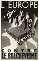 Europe against Bolshevism with the flag of Nazi Germany So.Stpl