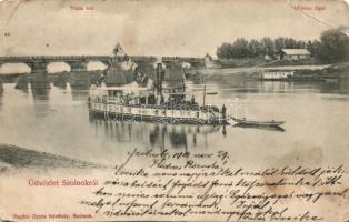 Szolnok Móricz liget a Sirály gőzössel (b)