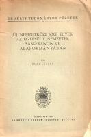 Buza László:  Új nemzetközi jogi elvek az Egyesült Nemzetek san-franciscoi alapokmányában. Kolozsvár, 1946. Erdélyi Múzeum-Egyesület (Minerva Rt. ny.) 26 p. Egyetlen kiadás. Buza László (1885-1969) nemzetközi jogász, egyetemi tanár, a kolozsvári egyetem háború alatti és utáni fennmaradásáért sokat tett, illetve az egyetem körüli népművelési intézmények munkájában is részt vett. Írása is szabadegyetemi előadásként hangzott el, 1945. decemberében, még az ENSZ első közgyűlésének összeülése előtt, pusztán az ENSZ San Franciscó-i alapokmányára alapozva. (Erdélyi tudományos füzetek. 199. szám.) Fűzve, sérült, enyhén hiányos kiadói borítóban.