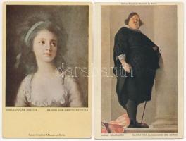4 db RÉGI Julius Bard művészlap / 4 pre-1945 Julius Bard art postcards