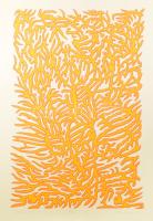 Olajos György (1953-): Vágyak söprése. Szitanyomat, papír, jelzett, számozott (4/15), 90×58 cm.