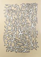 Olajos György (1953-): Kisördögök. Szitanyomat, papír, jelzett, számozott (4/15), 86×60 cm.