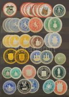 Több mint 200 db régi német pecsétbélyeg A4-es berakóban