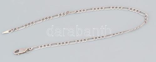 Ezüst (Ag) figaro bokalánc, jelzett, h: 25,5 cm, nettó: 2,2 g