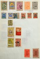 Több mint 1.000, főleg tengerentúli bélyeg 5 spirál füzetben, közte kb 80 Kína, dobozban