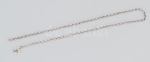 Ezüst (Ag) anker bokalánc, jelzett, h: 27 cm, nettó: 3,4 g