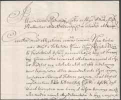 1708 Toborzó levél a szabadságharc idejéből II. Rákóczi Ferenc fejedelem udvarából, vélhetően Szepes...