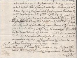 1708 Toborzó levél a szabadságharc idejéből II. Rákóczi Ferenc fejedelem udvarából, vélhetően Szepes...