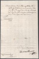 1708 Toborzó levél a szabadságharc idejéből II. Rákóczi Ferenc fejedelem udvarából, vélhetően Szepes...