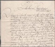 1708. okt. 5. Nagykároly Vásárosnaményi báró Eötvös Miklós (1716. ? 1783.) Szatmár vármegye alispánj...