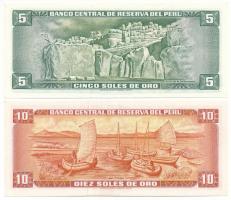 Peru 1971. 10S + 1974. 5S T:XF
Peru 1971. 10 Soles de Oro + 1974. 5 Soles de Oro C:XF
Krause P#99c...
