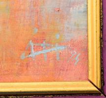 Kovács Árpád (1967-): Vidám csendélet, 1994. Olaj, farost. Jelezve jobbra lent. 35,5x44 cm. Dekoratí...