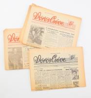 1965-1967 Vörös Cséve, az MSZMP Kenderfonó és Szövőipari V. Bizottságának lapja 26 db vegyes száma