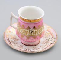 Kakaós bögre és csésze. Jelzés nélkül, matricás, hibátlan