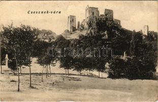 1926 Csesznek, vár (gyűrődés / crease)