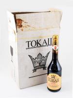 1990 Tokaji 3 puttonyos aszú, bontatlan karton 6-os pakk, 13%, foltos karton dobozzal, 0,5lx6