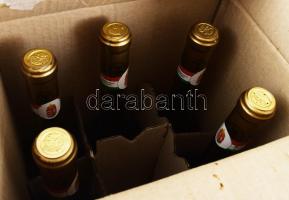 1990 Tokaji 3 puttonyos aszú, bontatlan karton 6-os pakk, 13%, foltos karton dobozzal, 0,5lx6