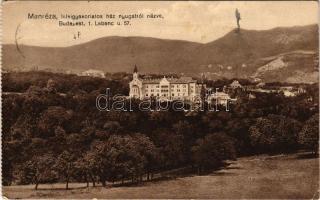 1938 Budapest II. Zugliget, Manréza férfi lelkigyakorlatos ház. Labanc út 57. (EK)