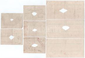 Győr 1919. "Magyar Leszámítoló- és Pénzváltó Bank győri fiókja" összesen 8db csekkje, mind...