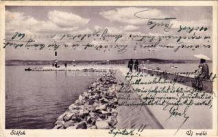 Siófok, új móló. Monostory György utóda kiadása (EK)