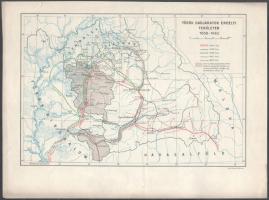 3 db magyar történelmi térkép: Magyarország felszabadítása a török uralom alól 1683-1699.; Török had...