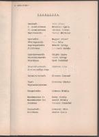 1957 A szökevény c. film gépelt forgatókönyve, Sarkadi Imre novellájából filmre írta és rendezte: Tó...