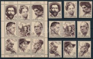 1998 Híres szerb személyek sor és 9-es kisív