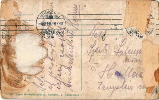 1918 Budapest V. Petőfi szobor. Vasúti levelezőlapárusítás 1917. Erdélyi udvari fényképész felvétele...