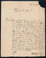 ca 1790 báró Orczy József (1746-1804) az Orczy-kert továbbfejlesztője, Békés vármegye főispáni helytartója autográf aláírással ellátott levele Polimberger Józsefnek Kisszállásra, mely az Orczy család birtoka volt .