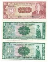 Paraguay DN(1963) 1G (2x) + 10G T:AU,XF Paraguay ND(1963) 1 Guarani (2x) + 10 Guaranies C:AU,XF Krause P#193, P#196