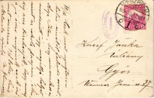 1929 Veszprém, Angolkisasszonyok intézetének belső udvara. Vitéz Mészáros fényképész felvétele, phot...