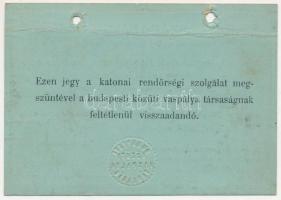 Budapest 1917. "Budapesti közúti vaspálya társaság és a Budapest-Újpest-Rákospalotai vill. közú...