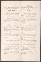 3 db haditengerészettel kapcsolatos nyomtatvány 1899 Pályázati hirdetmény a fiumei cs. és kir. hadit...
