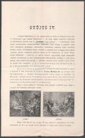 1896 Ezredéves Ünnepségek, Millenniumi ünnepekkel kapcsolatos nyomtatványok. GYűjtőív a döhgei (Szabolcs megye) ev. ref. iskola és templom építésére; Felhívás a történelmi főcsoport kiállítási anyagának bővítésére; Ezredéves Tornaverseny programmja; Tornaverseny, versenyszabályai 4p..