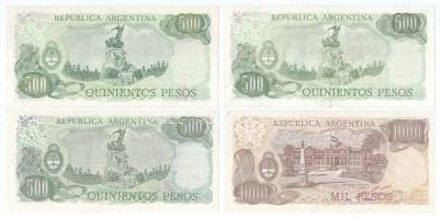 Argentína DN(1970-1973) 1P (2x) + 10P + DN(1974-1976) 5P + DN(1976-1978) 50P + DN(1977-1982) 500P (3...