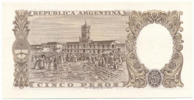 Argentína DN(1960) 5P "06.686.766A" T:AU,XF
Argentina ND(1960) 5 Pesos "06.686.766A&...