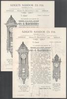 ca 1930-1940 6 db fejléces számla Keffel Ede, Magyar Petroleum Ipar, Kojnok, Schubert, stb