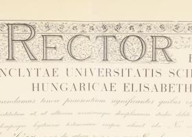 1936 Államtudományi diploma. dr. Ernőházy Lajos részére Kérész Zoltán tudósok aláírásával, függő via...