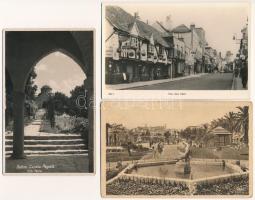 21 db RÉGI külföldi város képeslap vegyes minőségben / 21 pre-1945 foreign town postcards in mixed q...