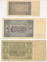 Lengyelország 1948. 2Zl + 5Zl + 20Zl T:XF-VG Poland 1948. 2 Zlotych + 5 Zlotych + 20 Zlotych C:XF-VG