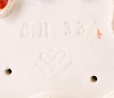 Hummel kutyapár, sérüléssel, jelzett, m: 9,5 cm